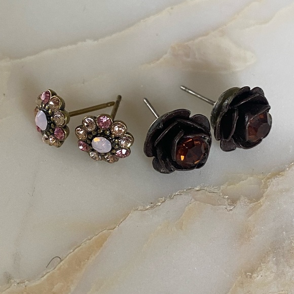 Michal Negrin crystal earrings in box and gift bag - Picture 2 of 9